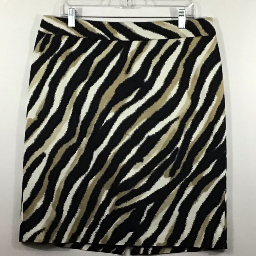 Talbots Petites Animal Print Pencil Skirt